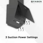 Faber Mojito 60 cm kitchen chimney side view