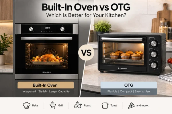 Built-in oven vs OTG comparison for modern kitchens